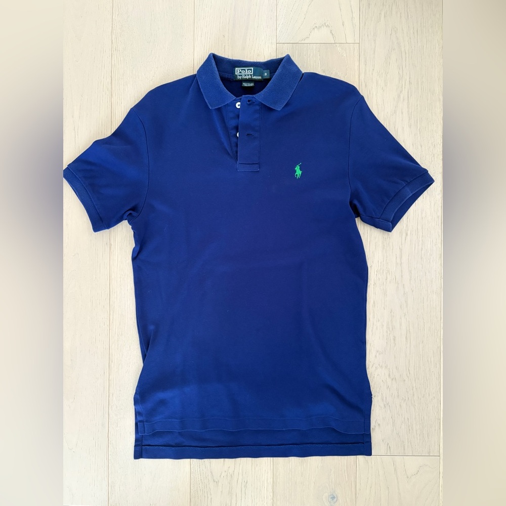 Men’s polo golf shirt blue